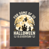 ハロウィンは毎日 ハロウィン おばけ 月 魔法使い シルエット ウィンドウサイン (シート2)