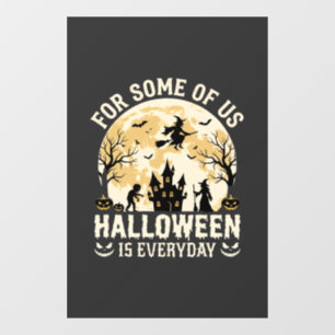 ハロウィンは毎日 ハロウィン おばけ 月 魔法使い シルエット ウィンドウサイン