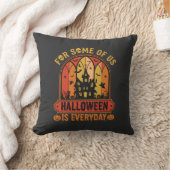 ハロウィンは毎日 幽霊屋敷 レトロ クッション (ブランケット)