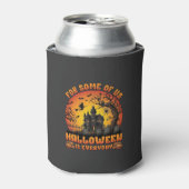 ハロウィンは毎日: 幽霊屋敷 魔女 月_1 缶クーラー (缶正面)