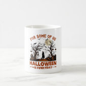 ハロウィンは毎日 魔女 シルエット 満月 G コーヒーマグカップ (中央)