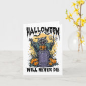 ハロウィンは決して死なない カード (黄色い花)