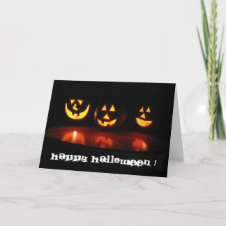 ハロウィンは直面します カード