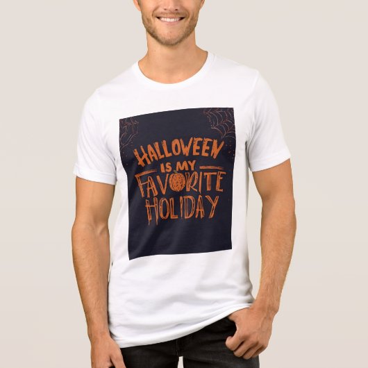 ハロウィンは私のお気に入りのデザインTシャツ トライブレンドＴシャツ (正面)