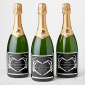 ハロウィンは私の花嫁のプロポーザルのカードになる スパークリングワインラベル (ボトル)