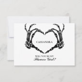 ハロウィンは私の花嫁のプロポーザルのカードになる 招待状 (正面)