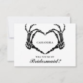 ハロウィンは私の花嫁のプロポーザルのカードになる 招待状 (正面)