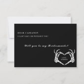 ハロウィンは私の花嫁のプロポーザルのカードになる 招待状 (裏面)