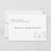 ハロウィンは私の花嫁のプロポーザルのカードになる 招待状 (裏面)