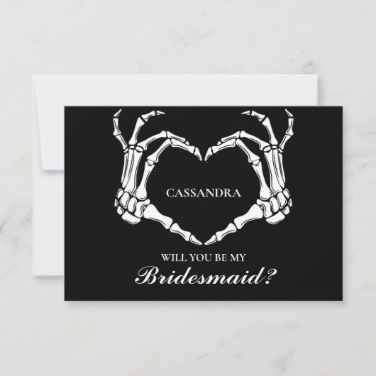 ハロウィンは私の花嫁のプロポーザルのカードになる 招待状 (正面)