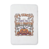 ハロウィンまでの日数 ジャックランタン コウモリ_1 バスマット (正面縦)