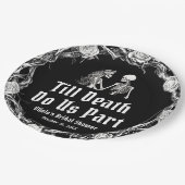 ハロウィンまで死が私たちを別つ ブライダルシャワー ペーパープレート (アングル)