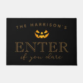 ハロウィンもしの挑戦 ドアマット (正面)