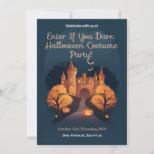 ハロウィンもしの衣装パーティーを入力 招待状 (正面)