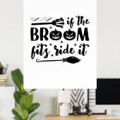 ハロウィンもしブルームがフィットIt誕生日 ポスター (ホームオフィス)