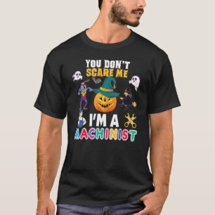 ハロウィンも怖くない 機械技師だもの Can't Halloween Tシャツ