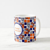 ハロウィンよくはしゃぐをテーマにしたパターン コーヒーマグカップ (正面右)