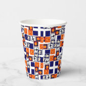 ハロウィンよくはしゃぐをテーマにしたパターン 紙コップ (右)