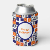ハロウィンよくはしゃぐをテーマにしたパターン 缶クーラー (缶正面)