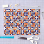 ハロウィンよくはしゃぐをテーマにしたパターン 薄葉紙 (クラフト)