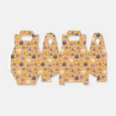 ハロウィンよくはしゃぐ幽霊と魔女のパターン フェイバーボックス (折り畳みなし)