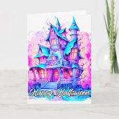 ハロウィンをすごい不気味する カード (正面)