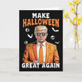 ハロウィンをもう一度偉大に おかしい Spooky Season Funny カード (黄色い花)
