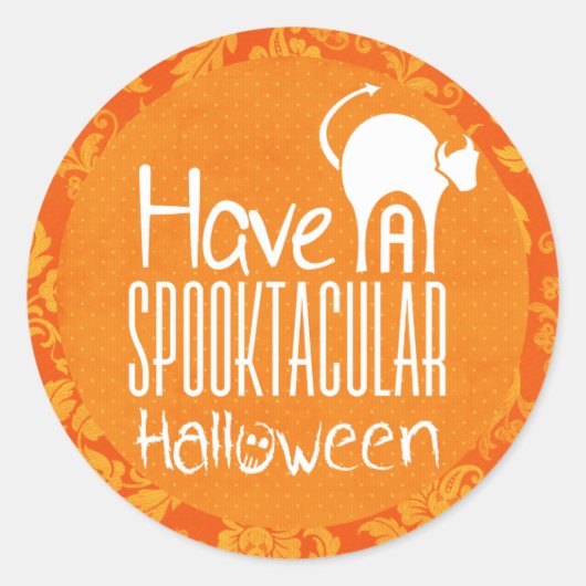 ハロウィンをソークタキュラーに楽しんで ラウンドシール (正面)