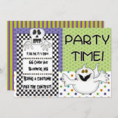 ハロウィンをテーマにした招待状 招待状 (正面/裏面)