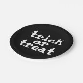 ハロウィンをトリックまたは治療する ペーパープレート (アングル)