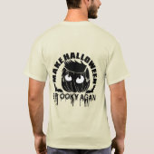 ハロウィンを再び不気味に Tシャツデザイン Tシャツ (裏面)