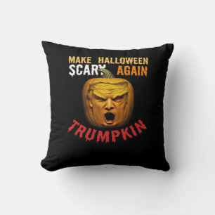 ハロウィンを再び怖くせよ Trumpkin - 笑えるドナルド クッション