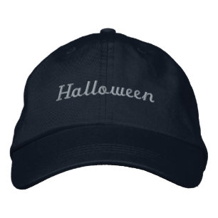 ハロウィンを友達と楽しむハンサムハット 刺繍入りキャップ
