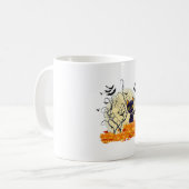ハロウィンを待つかわいい猫|過去記事 コーヒーマグカップ (正面左)