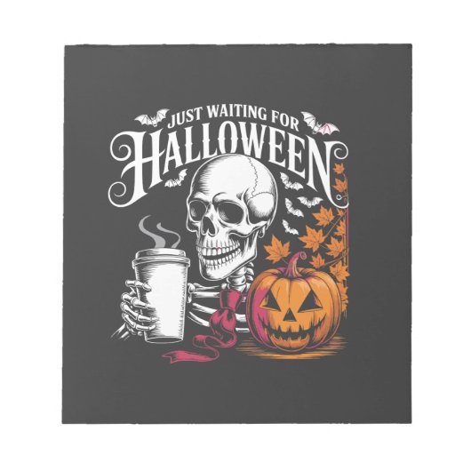 ハロウィンを待つのみ ノートパッド (正面)