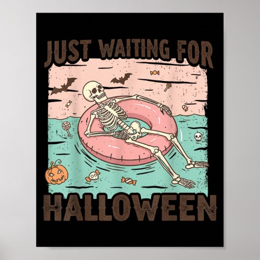 ハロウィンを待つスケルトンの夏 ポスター (正面)