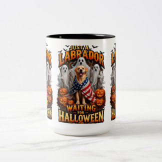 ハロウィンを待つラブラドール マグカップ