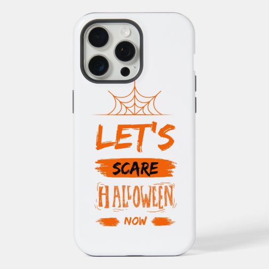 ハロウィンを怖がらせよう iPhoneケース (裏面)