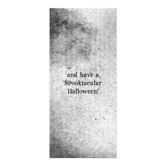 ハロウィンを恐れる不気味な不気味な人形 ラックカード (裏面)