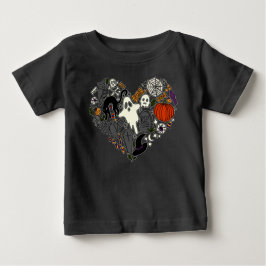 ハロウィンを愛するハロウィングラフィックカジュアルコスチューム ベビーTシャツ