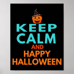 ハロウィンを楽しもう Keep Calm And Happy Halloween ポスター