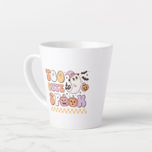 ハロウィンを甘やかすには可愛すぎる カフェラテマグ (左アングル)