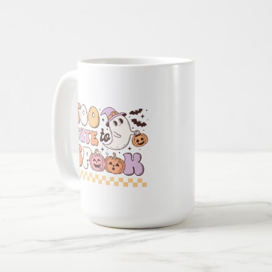 ハロウィンを甘やかすには可愛すぎる コーヒーマグカップ (正面左)