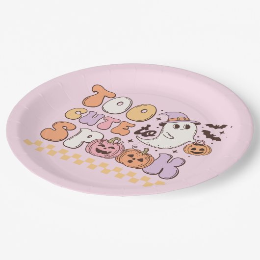 ハロウィンを甘やかすには可愛すぎる ペーパープレート (アングル)