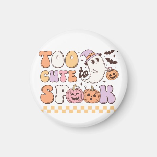ハロウィンを甘やかすには可愛すぎる マグネット (正面)