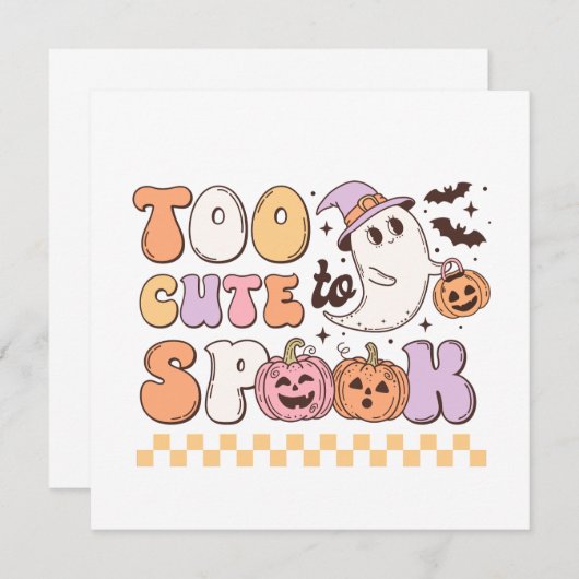 ハロウィンを甘やかすには可愛すぎる 招待状 (正面/裏面)