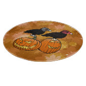 ハロウィンを祝うハゲワシ！ カッティングボード (角)