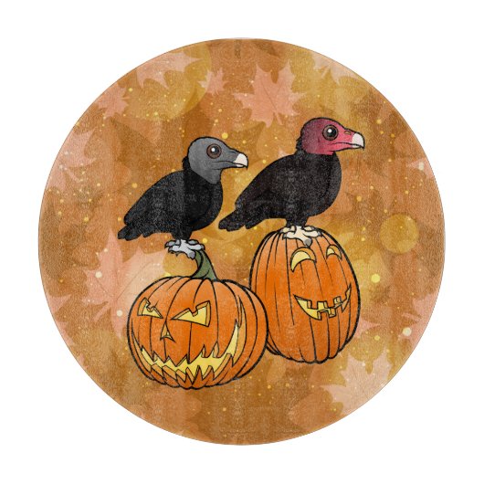 ハロウィンを祝うハゲワシ！ カッティングボード (正面)