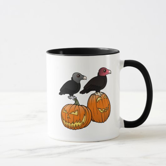 ハロウィンを祝うハゲワシ！ マグカップ (右)