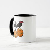 ハロウィンを祝うハゲワシ！ マグカップ (正面左)